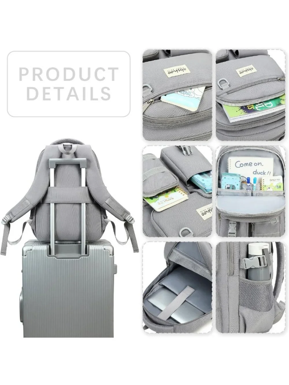 Spacious Heavy Duty Backpack for School & Travel | Multi-Pocket Casual Bookbag